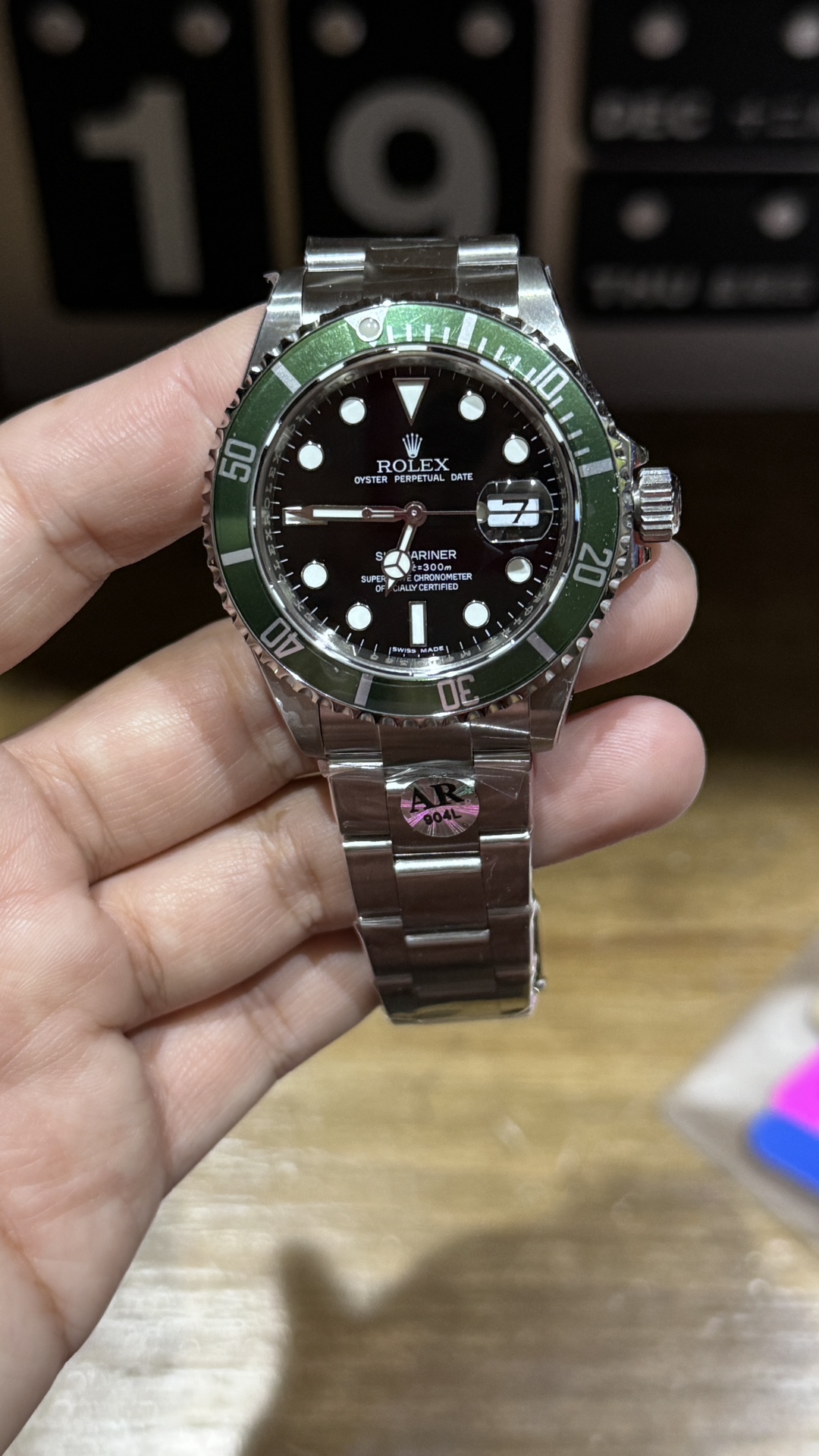 Replica ROLEX SUBMARINER 16610LV “KERMIT” 2009
